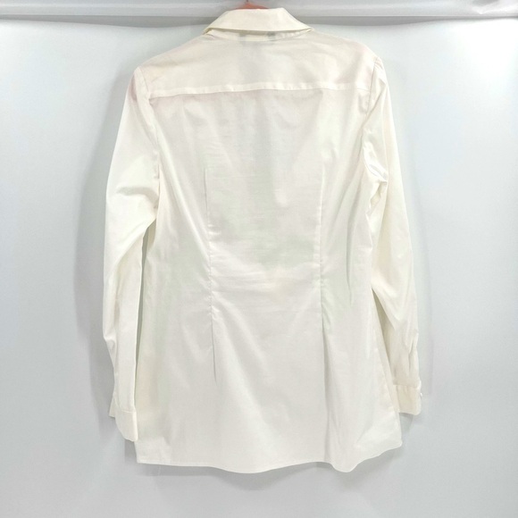 Fashionista White Long sleeves Blouse Size L Vintage made in USA - Picture 5 of 14